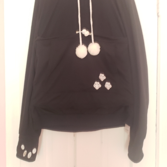 Unisex Hoodies Pet Holder Cat Dog Large Pouch Carriers Pullover with Cat Print - Picture 4 of 12